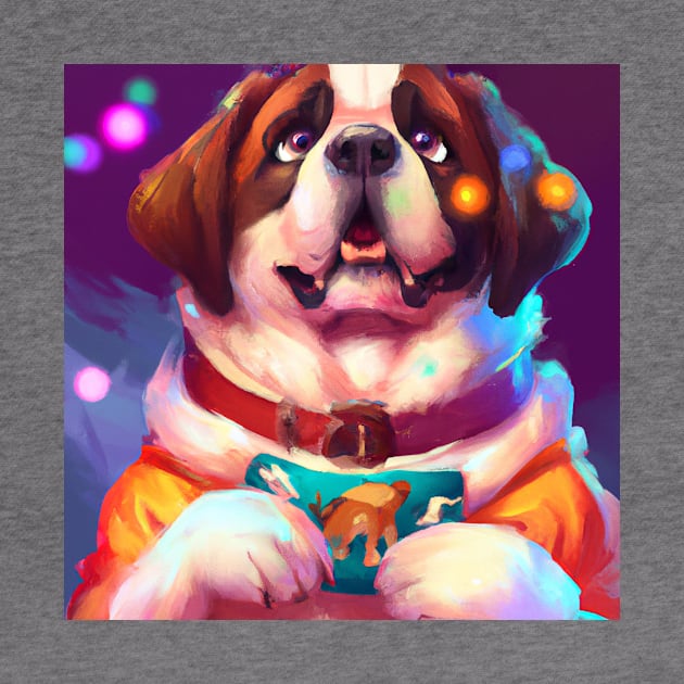 Cute St. Bernard Drawing by Play Zoo